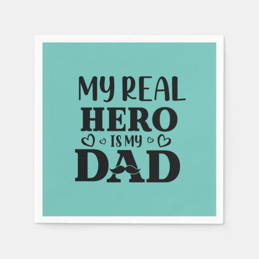 Daddy Gift My Real Hero Is My Hero Servet (Voorkant)