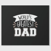 Daddy Gift World's Greatest Dad Cadeaupapier (Vlak)