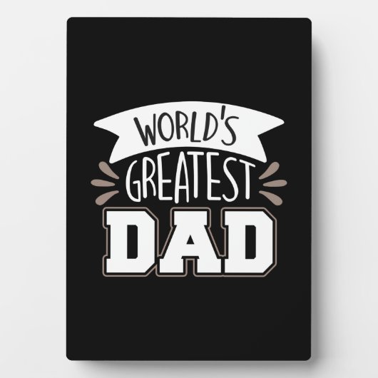 Daddy Gift World's Greatest Dad Fotoplaat (voorkant)