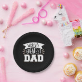 Daddy Gift World's Greatest Dad Papieren Bordje (Feest)