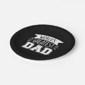 Daddy Gift World's Greatest Dad Papieren Bordje (Gekanteld)