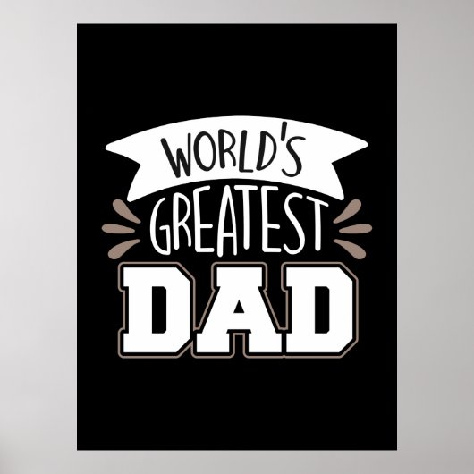Daddy Gift World's Greatest Dad Poster (Voorkant)