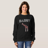 DADDY Giraffe Men Red Plaid Christmas Pajama Famil Trui (Voorkant volledig)