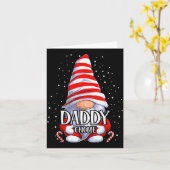 Daddy Gnome Christmas Pajamas Matching Family Grou Kaart (Gele Bloem)
