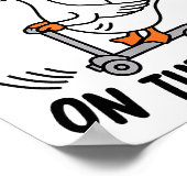 Daddy Goose On The Loose Funny Birthday Matching F Poster (Hoek)