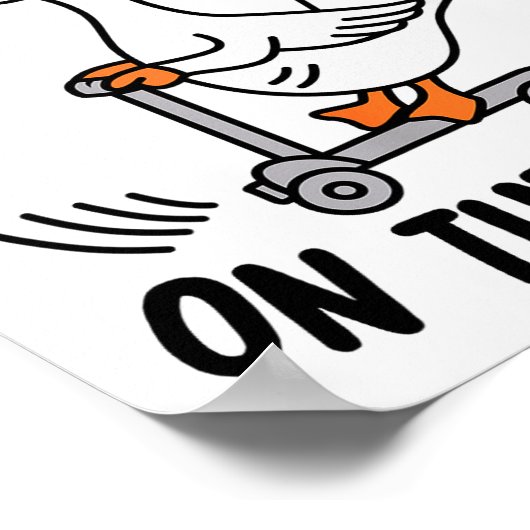 Daddy Goose On The Loose Funny Birthday Matching F Poster (Hoek)