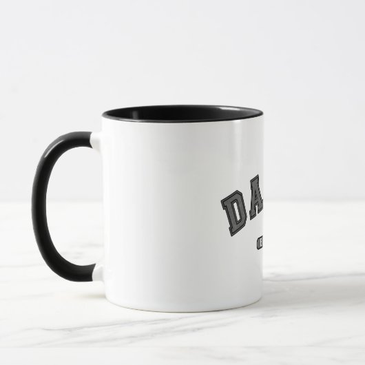 Daddy Grey Leather Est. Gevestigde Grafisch Vormge Mok (Links)