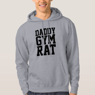 DADDY GYM RAT, grappige dierbaren voor papa Hoodie