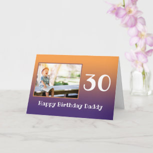 Daddy Happy Birthday Elk jaar Fotosjabloon Kinder Kaart