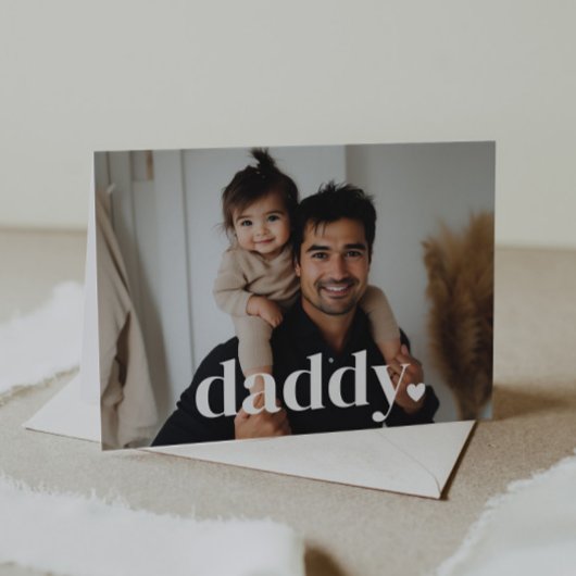 Daddy Hart - Eerste Vaderdag Fotokaart Kaart