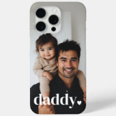 Daddy Heart - Eerste Vaderdag Foto Case-Mate iPhone Case (Achterkant)
