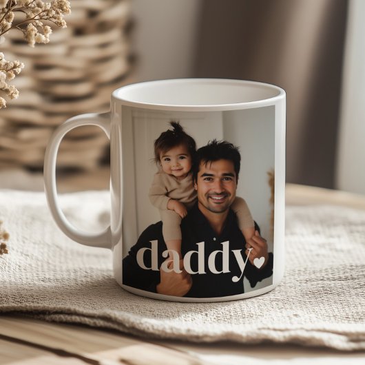 Daddy Heart - Eerste Vaderdag Foto Koffiemok