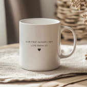 Daddy Heart - Eerste Vaderdag Foto Koffiemok