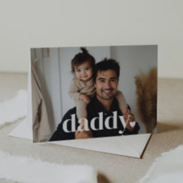 Daddy Heart - Eerste Vaderdag Fotokaart Kaart