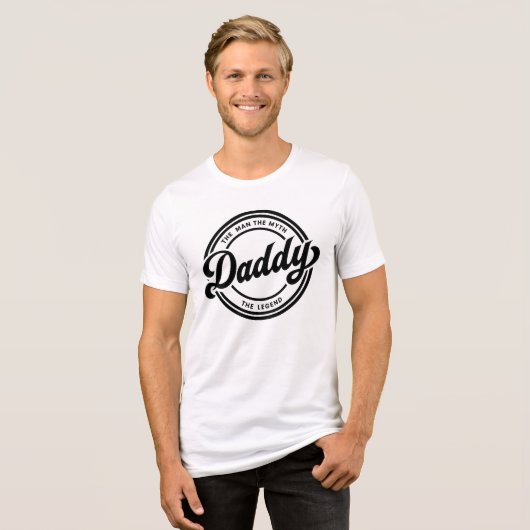 Daddy - Het Man, de mythe, het legendarische T-shi Tri-Blend Shirt (Voorkant volledig)