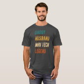Daddy Husband MRI Tech Legend MRI Technologist T-shirt (Voorkant volledig)
