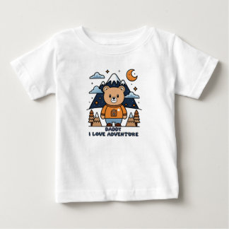 DADDY I LOVE ADVENTURE T-SHIRT VOOR BABY