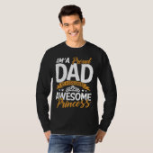 Daddy  I m A Proud Dad Freaking Awesome Princess F T-shirt (Voorkant volledig)
