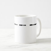 DADDY in Morse Code Mok (Voorkant rechts)