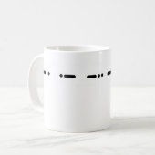 DADDY in Morse Code Mok (Voorkant links)