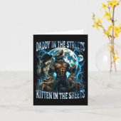 Daddy In The Streets Kitten In The Sheets Funny Al Kaart (Gele Bloem)