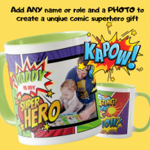 DADDY is mijn SUPERHERO Custom FOTO COMIC