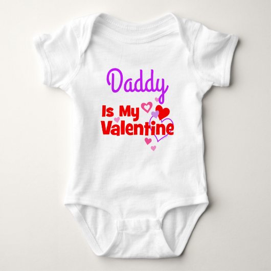 Daddy Is My Valentine Romper (Voorkant)