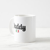 Daddy Italian Flag Mug Koffiemok (Voorkant links)