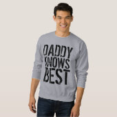 DADDY KNOWS BEST Pa Dom Mannen T-Shirts (Voorkant volledig)
