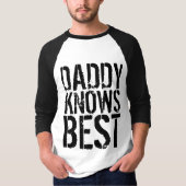 DADDY KNOWS BESTE  Mannen T-Shirts (Voorkant)