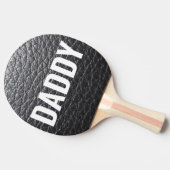DADDY LEATHER KIJKT PONGPADDLES PIJNEN TAFELTENNISBATJE (Zijkant)
