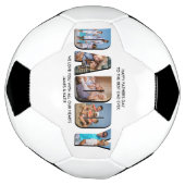 DADDY Letter Cutout Photo Collage Custom Text Voetbal (Gedraaid)