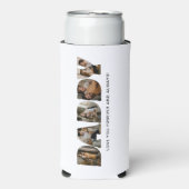 DADDY Letter Photo Collage Seltzer Blikjeskoeler (Seltzer Voorkant)