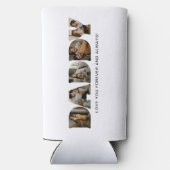 DADDY Letter Photo Collage Seltzer Blikjeskoeler (Achterkant)