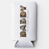 DADDY Letter Photo Collage Seltzer Blikjeskoeler (Voorkant)