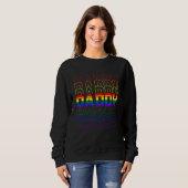 Daddy LGBT Gay Pride Month LGBTQ Father s Day Rain Trui (Voorkant volledig)