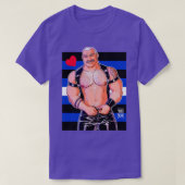 DADDY LIKT LEATHER LEATHER PRIDE FLAG T-SHIRT (Design voorkant)