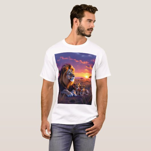 Daddy Lion's Sunset Pride T-shirts (Voorkant volledig)