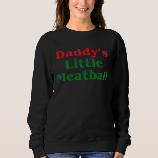 Daddy Little Meatball Italian   2 Trui (Voorkant)