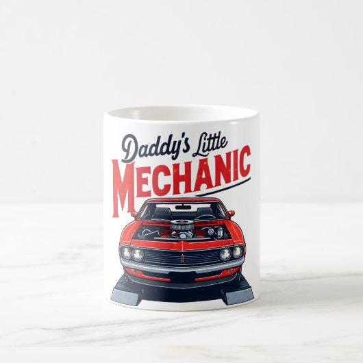 Daddy Little Mechanic Classic Car Keepsake Mok (Center)