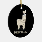 Daddy Llama Alpaca Grappig Dierenvriend Keramisch Ornament (Rechts)