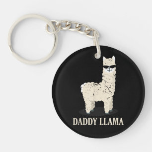 Daddy Llama Alpaca Grappig Dierenvriend Sleutelhanger