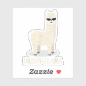 Daddy Llama Alpaca Grappig Dierenvriend Sticker (Vel)