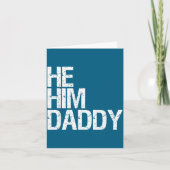Daddy Lover Valentine Quote Funny He Him Daddy  Kaart (Voorkant)