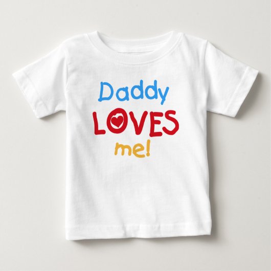 Daddy Loves Me Peuter Ruffle T-shirt (Voorkant)