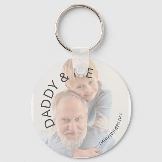 Daddy & Me | Gelukkige Vaderdag | Foto Sleutelhanger (Voorkant)