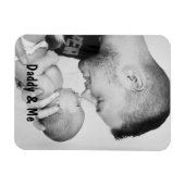 Daddy & Me Gepersonaliseerde Foto Vaderdag Magneet (Horizontaal)