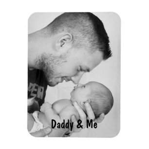 Daddy & Me Gepersonaliseerde Foto Vaderdag Magneet