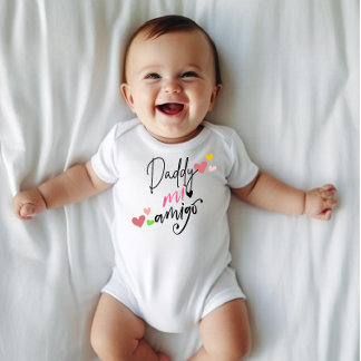 Daddy mi amigo, Nieuwgeboren cadeau Romper