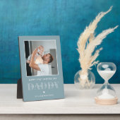 Daddy Modern Minimalistische Eerste Vaderdag Foto Fotoplaat (Zijkant)